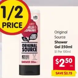 Spar Original Source Shower Gel offer