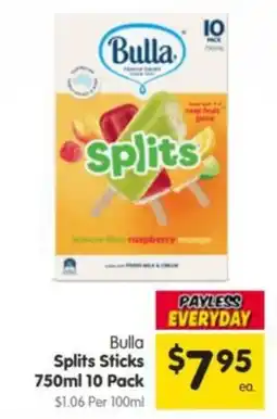 Spar Bulla Splits Sticks offer