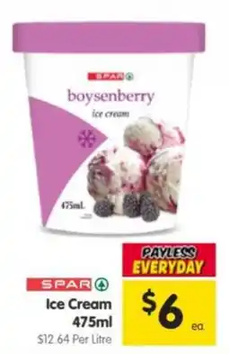 Spar SPAR boysenberry ice cream offer