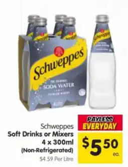 Spar Schweppes Soft Drinks or Mixers offer