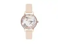 Bevilles Jewellery Olivia Burton Hummingbird Peach Watch OB16PP20 offer
