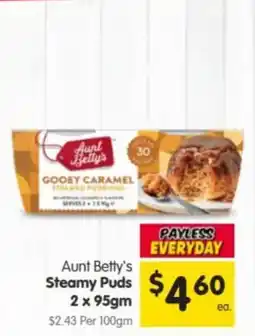 Spar Aunt Betty's Steamy Puds offer