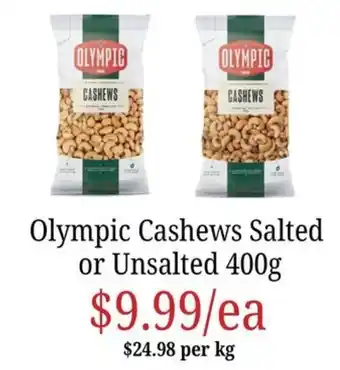 Farmer Jack's Olympic Cashews offer