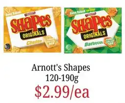 Farmer Jack's Arnott's Shapes offer