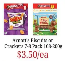Farmer Jack's Arnott's Biscuits or Crackers offer