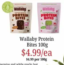 Farmer Jack's Wallaby Protein Bites offer