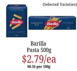 Farmer Jack's Barilla Pasta offer