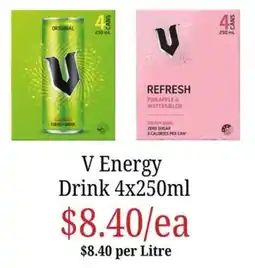 Farmer Jack's V Energy Drink offer