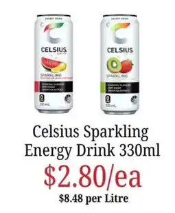 Farmer Jack's Celsius Sparkling Energy Drink offer