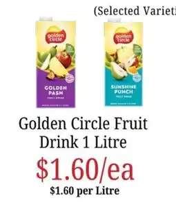 Farmer Jack's Golden Circle Fruit Drink offer