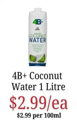 Farmer Jack's 4B+ Coconut Water offer
