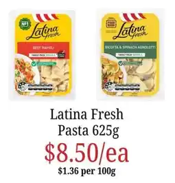 Farmer Jack's Latina Fresh Pasta offer
