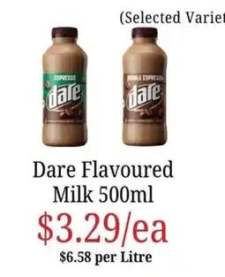 Farmer Jack's Dare Flavoured Milk offer