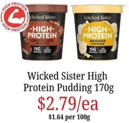 Farmer Jack's Wicked Sister High Protein Pudding offer