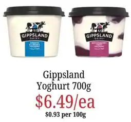 Farmer Jack's Gippsland Yoghurt offer