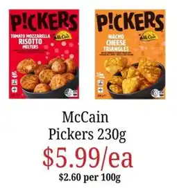 Farmer Jack's McCain Pickers offer