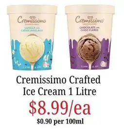 Farmer Jack's Cremissimo Crafted Ice Cream offer