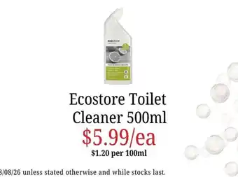 Ecostore toilet cleaner