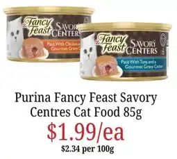 Farmer Jack's Purina Fancy Feast Savory Centres Cat Food offer