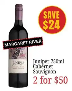 Farmer Jack's Juniper Cabernet Sauvignon offer