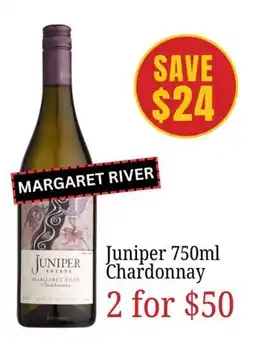 Farmer Jack's Juniper Chardonnay offer