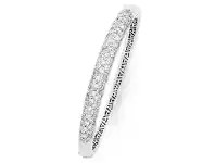 Bevilles Jewellery White Cubic Zirconia Oval Bangle offer