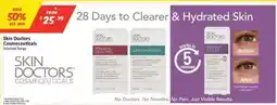 Chemist Outlet Skin Doctors Cosmeceuticals Selected Range offer