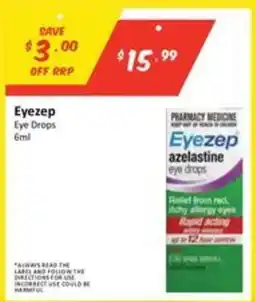 Chemist Outlet Eyezep Eye Drops offer