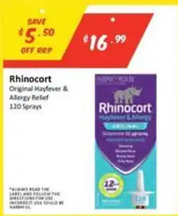 Chemist Outlet Rhinocort Original Hayfever & Allergy Relief offer