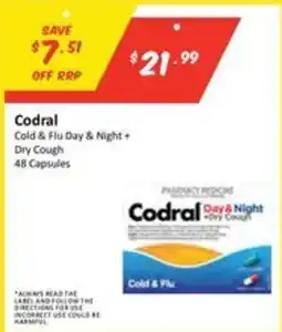 Chemist Outlet Codral Cold & Flu Day & Night + Dry Cough offer
