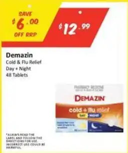 Chemist Outlet Demazin Cold & Flu Relief Day + Night offer