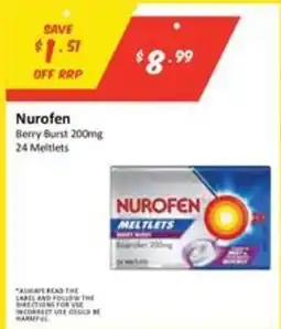 Chemist Outlet Nurofen Berry Burst 200mg offer