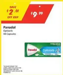 Chemist Outlet Panadol Optizorb offer