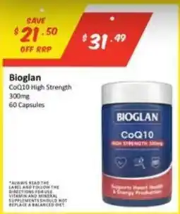 Chemist Outlet Bioglan CoQ10 High Strength offer