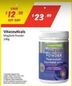 Chemist Outlet Vitaceuticals MagZorb Powder offer