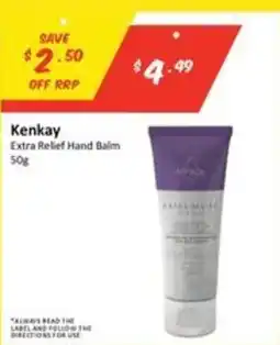 Chemist Outlet Kenkay Extra Relief Hand Balm offer