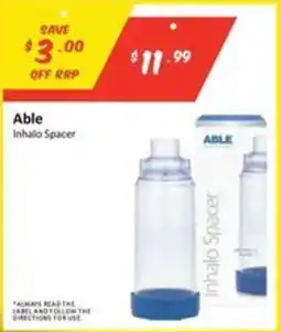 Chemist Outlet Able Inhalo Spacer offer