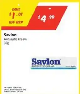 Chemist Outlet Savlon Antiseptic Cream offer
