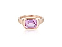 Bevilles Jewellery Georgini Emilio Pink Sapphire Rose Gold Zion Ring - 8 offer