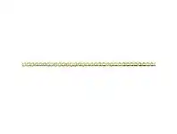 Bevilles Jewellery 9ct Yellow Gold Silver Infused Open Curb Necklace 65cm offer