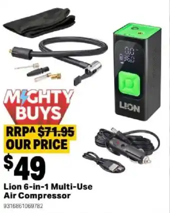 Lion 6-in-1 Multi-Use Air Compressor