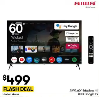 Aiwa 60" Edgeless 4K UHD Google TV