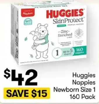 Huggies Nappies Newborn Size 1