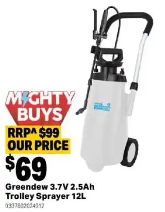 Greendew Trolley Sprayer 12L