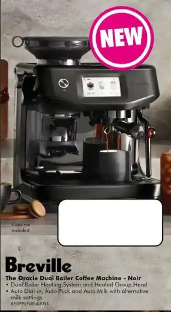Breville The Oracle Dual Boiler Coffee Machine - Noir