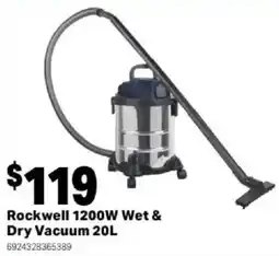 Mitre 10 Rockwell 1200W Wet & Dry Vacuum 20L offer