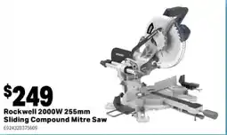 Mitre 10 Rockwell 2000W 255mm Sliding Compound Mitre Saw offer