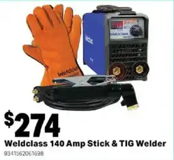 Mitre 10 Weldclass 140 Amp Stick & TIG Welder offer