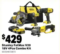 Mitre 10 Stanley FatMax V20 18V 4Pce Combo Kit offer