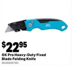 Mitre 10 OX Pro Heavy-Duty Fixed Blade Folding Knife offer